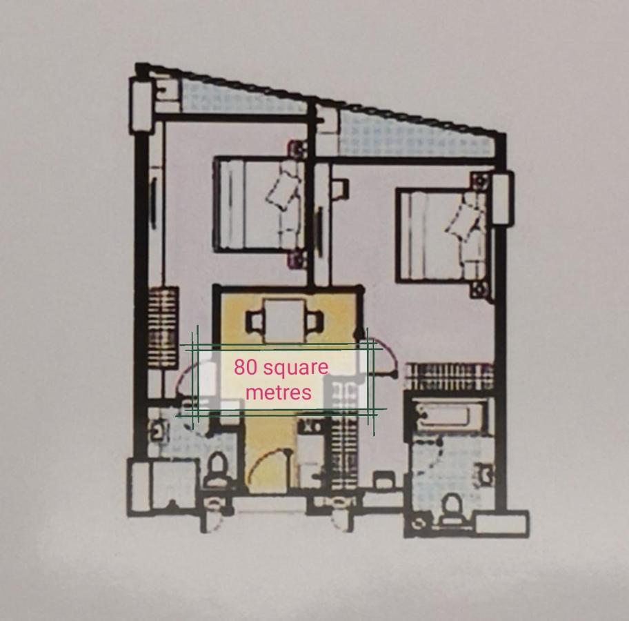 U-Home Private 80-86Sqm Adjustable 2Bedrooms Wooden Decor 80平米 Čiang Mai Exteriér fotografie